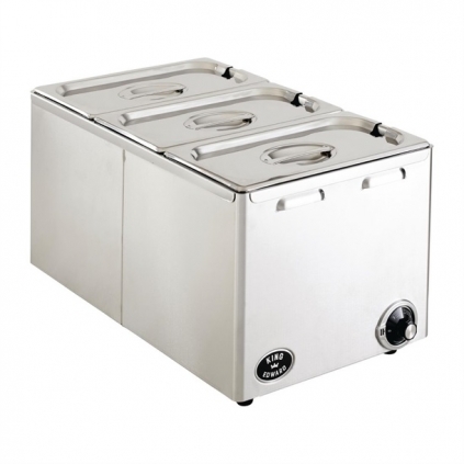King Edward Wet and Dry Heat Bain Marie Stainless Steel