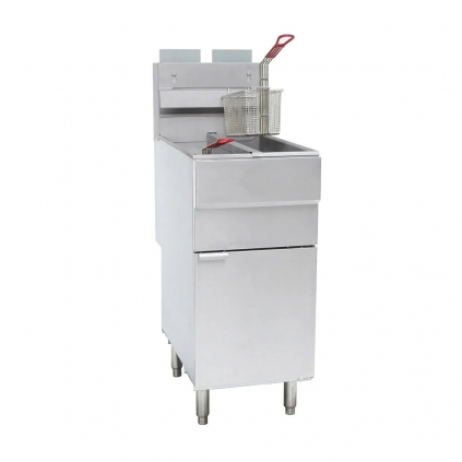 MJS-TT26L Free Standing Twin Tank Gas Fryer With Twin Baskets Natural / LPG Gas