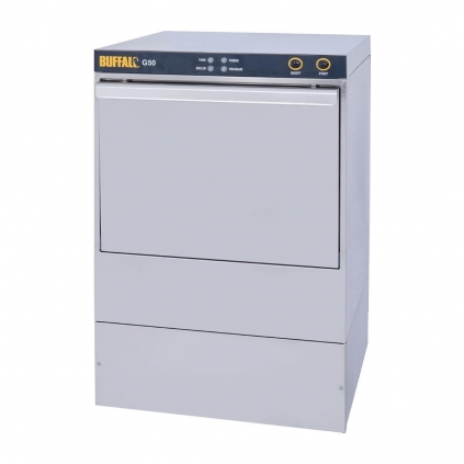 Buffalo G50 Undercounter Glasswasher with Drain Pump 500x500mm Baskets