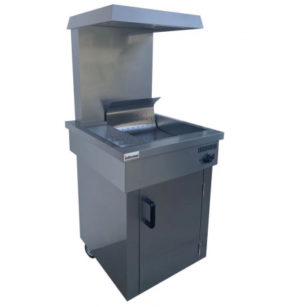 Infernus INF-CS Freestanding Electric Chip Dump Scuttle Fries Station