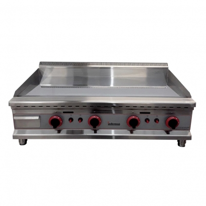 Infernus 100GGC Counter Top 100cm Chrome Plate Gas Griddle