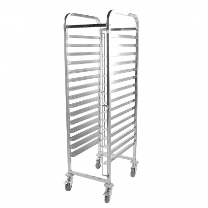 Hamoki Racking Trolley 15 Shelves for Bakery Trays