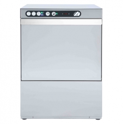 Adler AD50 500mm Basket Dishwasher with Gravity Drain & Chemical Pump 18 Plates