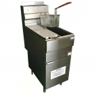 MJS-TT26L Free Standing Twin Tank Gas Fryer With Twin Baskets Natural / LPG Gas