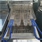 MJSFF28 Electric Fryer Free Standing Single Tank with Twin Baskets 28L