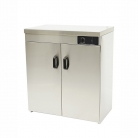 MJS 2 Double Door Hot Heated Cupboard / Plate Warmer 120 Plate