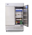 Ice-A-Cool ICE8960 Double Door Stainless Steel Upright Fridge 1300 Litres