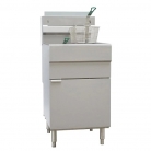 MJSFF150 5 Burner Gas Fryer Freestanding Single Tank With Twin Baskets 37L