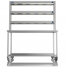 1500mm Wide Stainless Steel Table With 3 Tier Heated Gantry