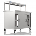 NordStar 1200mm Wide Pass Through Hot Cupboard With 1 Tier Heated Gantry