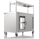 NordStar 1200mm Wide Pass Through Hot Cupboard With 1 Tier Heated Gantry