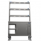 NordStar 1200mm Wide Pass Through Hot Cupboard With 3 Tier Heated Gantry