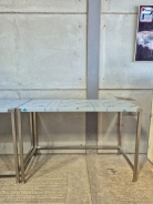Brand New Solid Welded Stainless Steel Table With Void Under 1300W x 600D x 900H