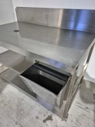 1335mm Wide Solid Welded Stainless Steel Table / Coffee Station Table
