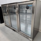 New Polar G-Series Back Bar Cooler with Hinged Doors Stainless Steel 330Ltr